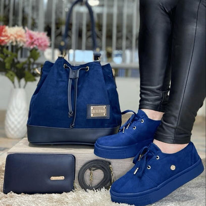 Set Lince Elegance™ 3 en 1 – Bolso + Billetera + Calzado para Dama