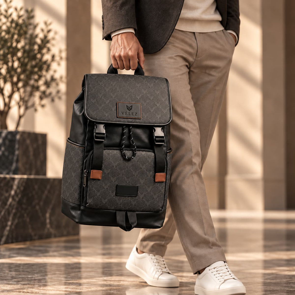 Mochila DAVINCI VELEZ Cuero Legítimo – Estilo Atemporal