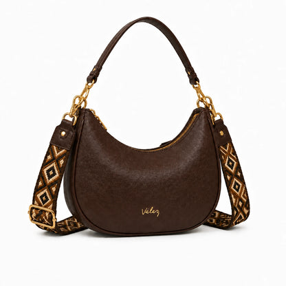 Bolso Vélez Luna de Cuero Legítimo - Lanzamiento Exclusivo Con 80% de Descuento🎁