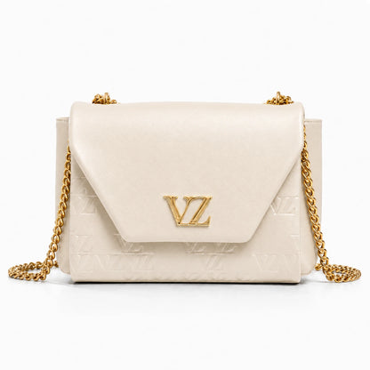 Bolso Vélez Bowling™ de Cuero Premium y Cadena Dorada - Lote Promocional Exclusivo
