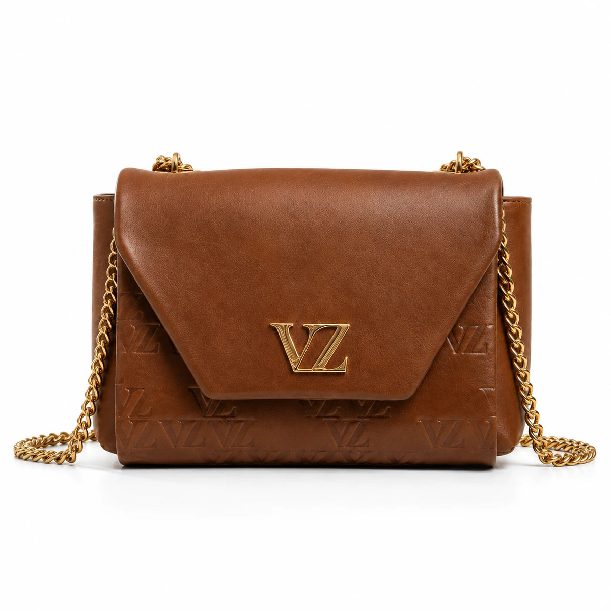 Bolso Vélez Bowling™ de Cuero Premium y Cadena Dorada - Lote Promocional Exclusivo