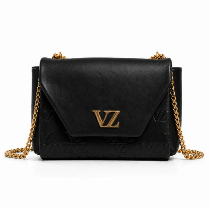 Bolso Vélez Bowling™ de Cuero Premium y Cadena Dorada - Lote Promocional Exclusivo