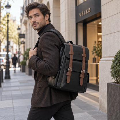 Morral Vélez de Cuero Premium para Hombre – Lote Exclusivo con 70% de Descuento