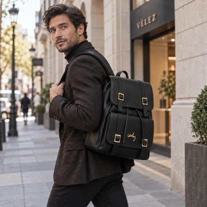 Morral Vélez de Cuero Premium para Hombre – Lote Exclusivo con 70% de Descuento